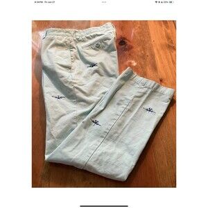 Vineyard Vines Club Pant Mens 32x32 Embroidered Seaplanes Classic Fit Chino